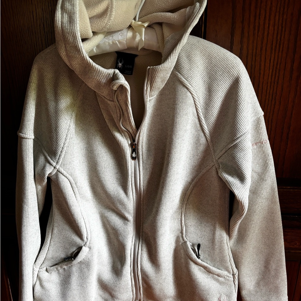 Women’s Spyder zip-up waffle Fleece Hoodie